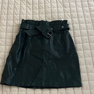 Zara Black Mini Skirt with Belt